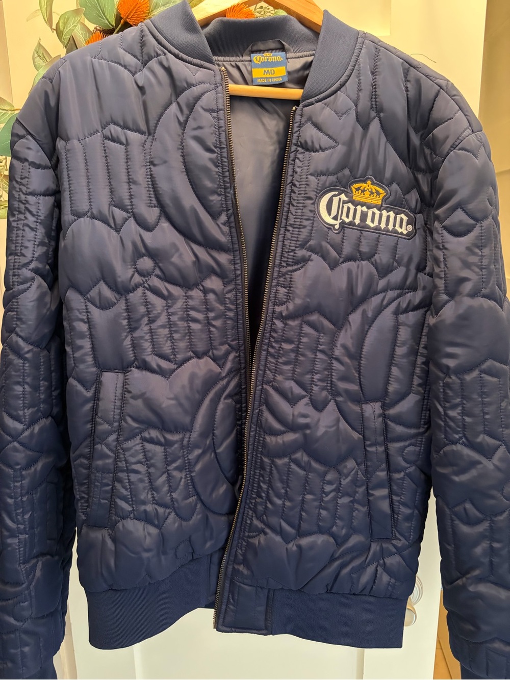 Corona Navy Quilted Kids Puffer Jacket